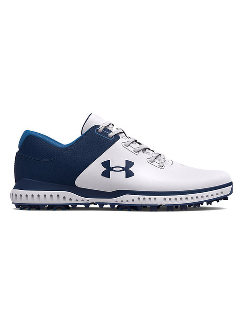 Under Armour Charged Medal RST Wide (E) Golf Shoes - White/Academy